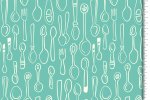 Bio Baumwolle - Silver Spoon - mint - In my Kitchen - Hamburger Liebe