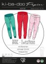 Papierschnittmuster -  Basic schmale Sweat Hose - Damen - Kibadoo