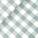 Baumwoll Flanell - Check - dark dusty mint