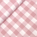 RESTSTÜCK 1,20m !!! - Baumwoll Flanell - Check - old pink