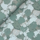 RESTSTÜCK 0,90m !!! - Bio Jersey - Abstract Painting - dusty mint
