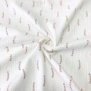 Bio Musselin - Strokes - white