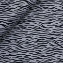 RESTSTÜCK 80cm !!! - Bio Soft Sweat - brushed - Zebra Luis - grey