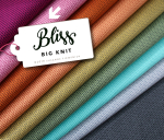 Bio Jacquard Jersey - Big Knit - rosa scuro/ciclamino - Bliss - Hamburger Liebe - Albstoffe