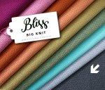 Bio Jacquard Jersey - Big Knit - carbon-melange/schwarz - Bliss - Hamburger Liebe - Albstoffe