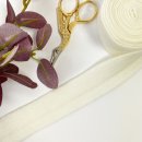 Bündchen Modalstrick - 2 cm - ecru - Waffle Fall