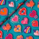 Bio Canvas - Valentine - Col. 03 - Love Letters - Hamburger Liebe - Albstoffe