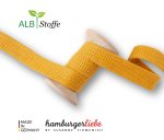 Bio Flachkordel - 2,0 cm - curry - A72 - Albstoffe - Hamburger Liebe