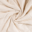 Cord Stepper mit Plüschabseite - Raute - offwhite
