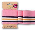 Cuff me - Bio Bündchen - College Col. 148 - rosa scuro/blue navy/meringa/curry - Life Loves You - Hamburger Liebe