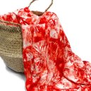 RESTSTÜCK 0,50m !!! - Viskosejersey - Feuerwerk - Batik - coral