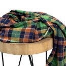 Flanell - Checks - mint/black/brown