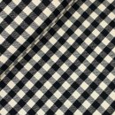 Baumwoll Flanell - Jack Karo - schwarz/naturweiß - Swafing