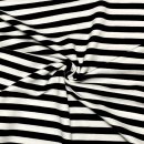 French Terry - Streifen - black/white