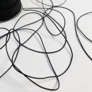 Gummikordel - Ø 1,2 mm - schwarz