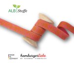 Bio Flachkordel - 1,2 cm - nepal/ortensia A76/55 - Bliss - Albstoffe - Hamburger Liebe