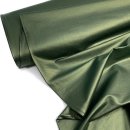 RESTSTÜCK 1,30m !!! - Hosenstoff Kunstleder Stretch - Bianca foil - metallic bottle green