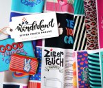 Bio Canvas - Panel - Zipper Pouch Parade - Wonderland - Hamburger Liebe - Albstoffe
