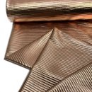 RESTSTÜCK 0,60m !!! - Jackenstepper - Rib foil rosegold