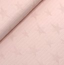 Jacquard Waffelpique Baumwolle - Star - salmon