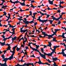 RESTSTÜCK 1,30m!!! - Jersey - Sea of Flowers - red