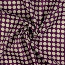 Baumwoll Satin - Just Dots - violett - In my Garden - Hamburger Liebe