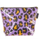 Kosmetiktasche - Acid Leo - lila/orange - 28x21x9cm