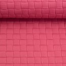 Kunstleder - Venus - Flechtoptik - pink - Swafing