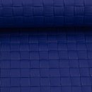 Kunstleder - Venus - Flechtoptik - royalblau - Swafing