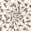 Baumwolljersey - Leoparden Safari - weiß