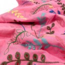 RESTSTÜCK 1,20m !!! - Lochstickerei - Gräser - Baumwolle - rosa