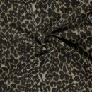 Mantelstoff - Leona Leo - sand/black