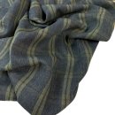 RESTSTÜCK 1,30cm !!! - Viskose - Metallic Check - small - khaki grey gold