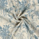 Musselin - Dschungel - blau