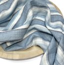 RESTSTÜCK 1,4m !!! - Musselin - Sanded Stripes - blue