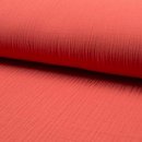 Musselin - Triple Layer - uni - koralle