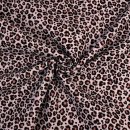 Musselin - animalprint - old pink