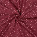 RESTSTÜCK 80cm !!! - Musselin - little Dots - berry
