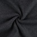 Bio Baumwoll Fleece - uni - dark grey melange