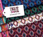 RESTSTÜCK 0,90m !!! - Bio Sweat - Diamond Eye - Col. 03 - meringa/bordeaux - Orient Oxident - Hamburger Liebe - Albstoffe