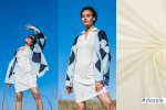 Baumwolle Seersucker - uni - off white - Fibremood No. 33
