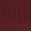 RESTSTÜCK 0,80m !!! - Kunstleder - Flechtoptik - Pinto - burgundy