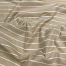 Rib Jersey - Streifen - beige/weiß