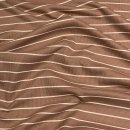 Rib Jersey - Streifen - braun/beige