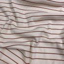 Rib Jersey - Streifen - ecru/braun