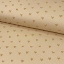 Ripp Jersey - Herzen - Two Tone - creme