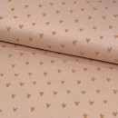Ripp Jersey - Herzen - Two Tone - nude rose