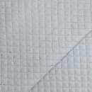 Musselin Stepper - Raute klein - Punkte gold - hellgrau