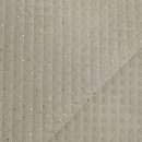 RESTSTÜCK 90cm !!! - Musselin Stepper - Raute klein - Punkte gold - taupe