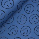 Sweat brushed - Happy Face - blue